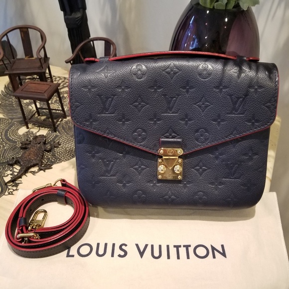 louis vuitton empreinte pochette metis marine rouge